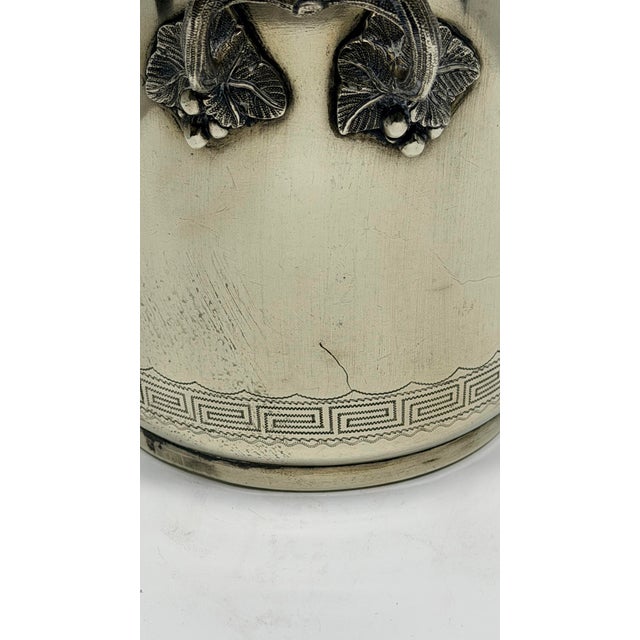 Late 19th Century 19th C Abraham Kemp Silver Plated Champagne Bucket Wine Cooler For Sale - Image 5 of 12