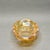 Indiana Glass Company Vintage Indiana Glass “Lily Pons Sunflower” Marigold Carnival Glass Relish Dish With Handles For Sale - Image 4 of 9