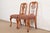 Romweber Antique Georgian Carved Walnut Side Chairs or Dining Chairs, Set of Four For Sale - Image 14 of 14