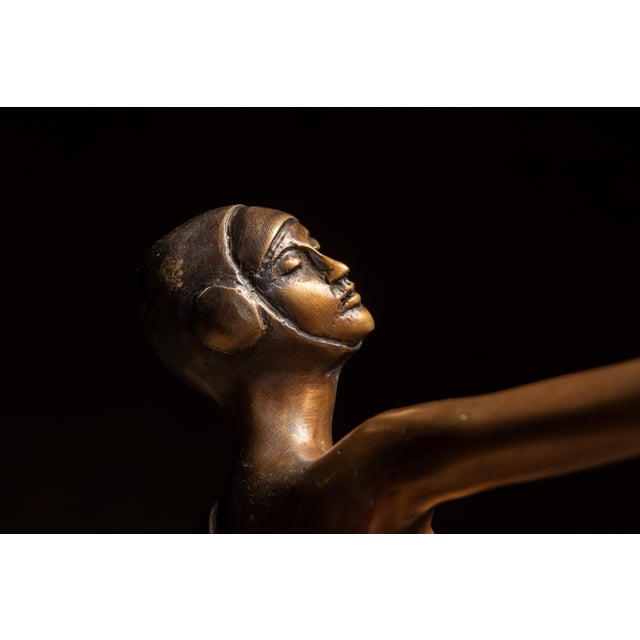 The Dancer | Chiparus Art Deco Sculpture, Signed For Sale - Image 9 of 10
