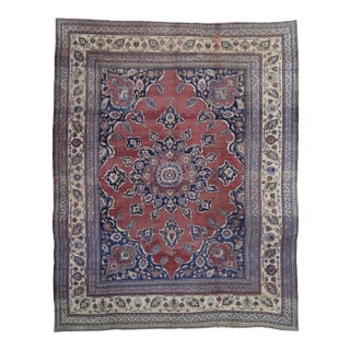 Antique Persian Mashhad Rug - 13'00 X 16'05 For Sale