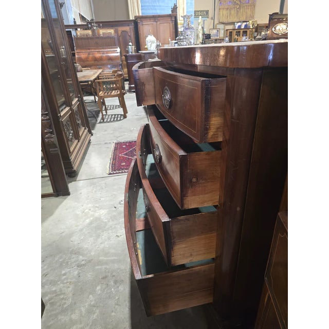 Late 1800s English Georgian Mahogany Commode For Sale - Image 10 of 12