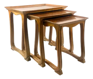 Mid-Century Modern Nesting Tables, 1970s, Set of 3