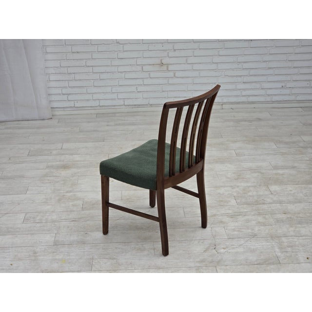 Danish Dining Chairs in Furniture Wool and Oak Wood, 1960s, Set of 6 For Sale - Image 18 of 18