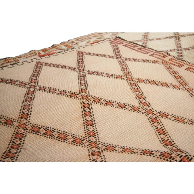 Textile Vintage Beni Ourain Moroccan Rug - 07’01 X 13’01 For Sale - Image 7 of 7
