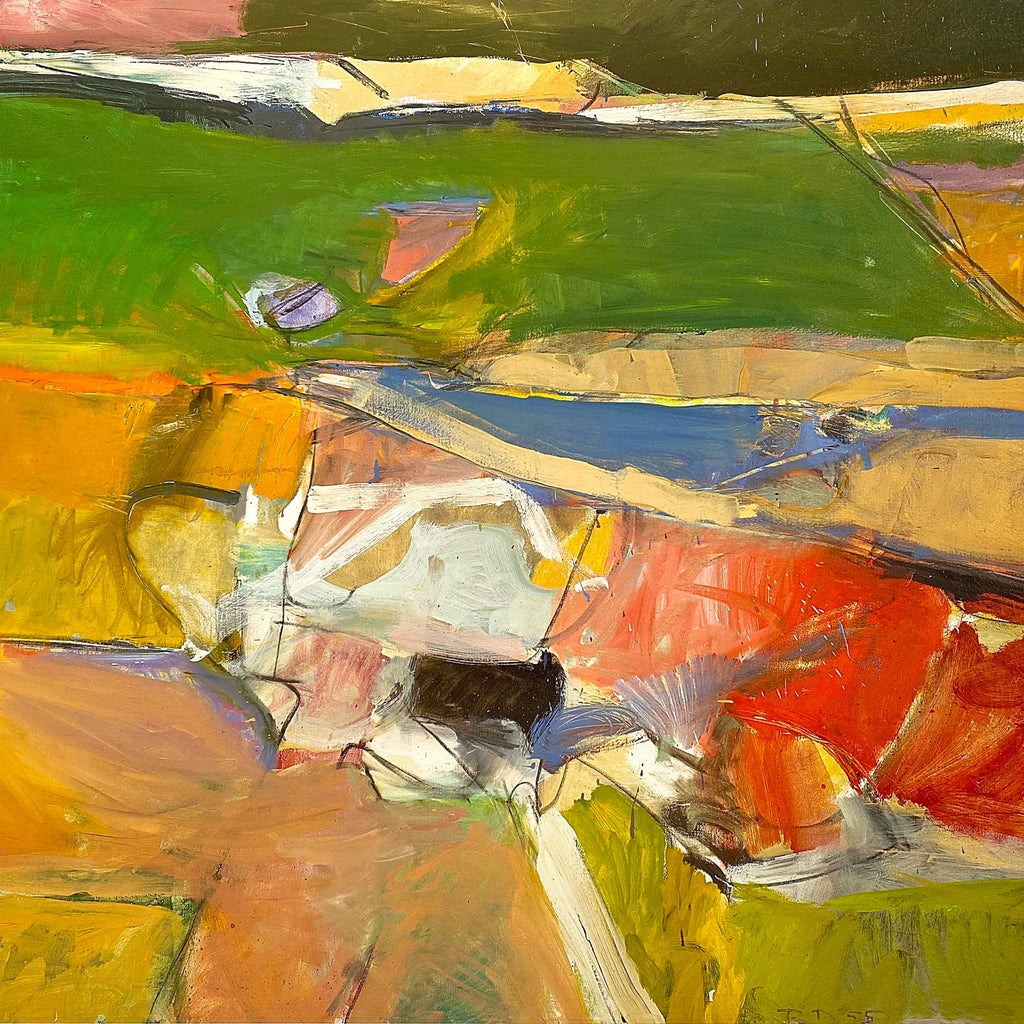 Richard Diebenkorn Abstract Expressionist Lithograph Print Framed