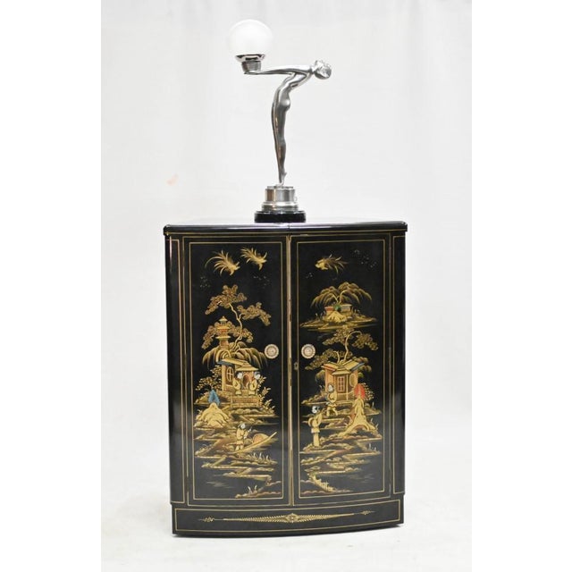 Art Deco Drinks Cabinet in Lacquer, 1930s For Sale - Image 3 of 18