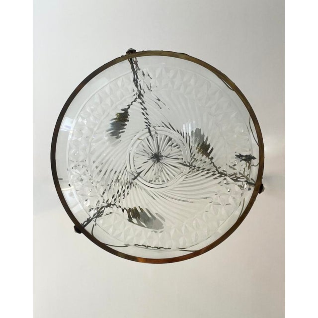 Goldenrod 19th Century Crystal Chandelier with Leaves For Sale - Image 8 of 13