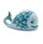 We have for your consideration a very beautiful and Charming Mid-Century Italian Whale Piggy Bank. This adorable aqua blue...