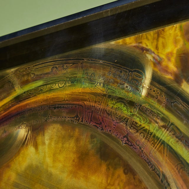 Metal Bernhard E. Rhone Oxidized Metal Etching For Sale - Image 7 of 12