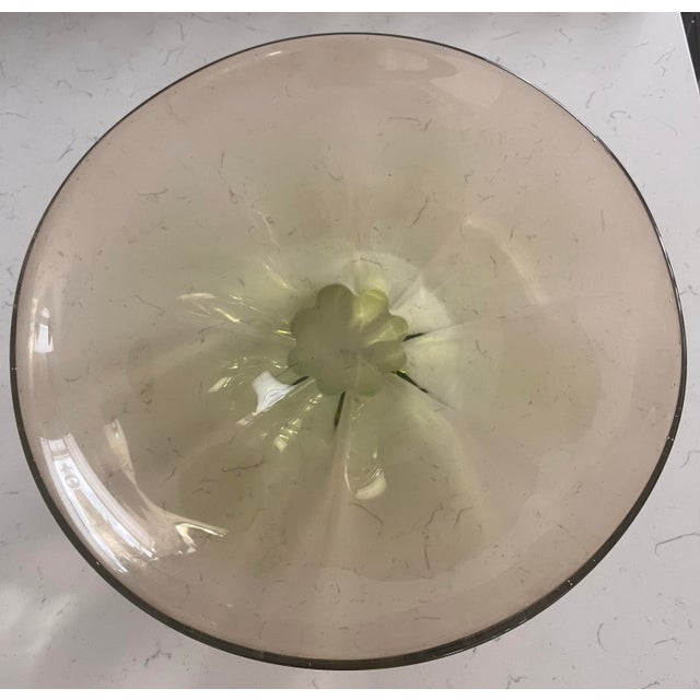 Mid-Century Modern 1940s Duncan & Miller Canterbury Uranium Bowl For Sale - Image 3 of 8