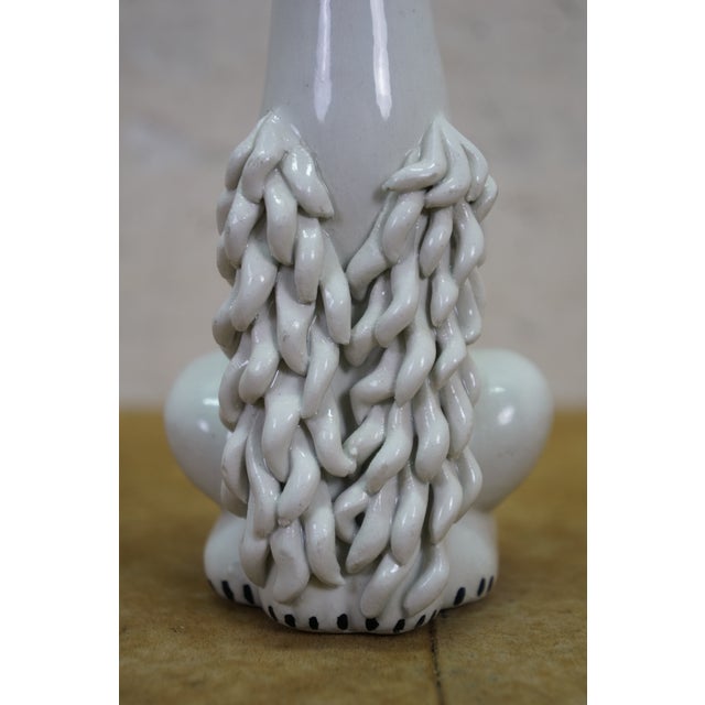 Mid Century Italian Porcelain Spaghetti Poodle Dog Figurine Statue 8" For Sale - Image 6 of 13
