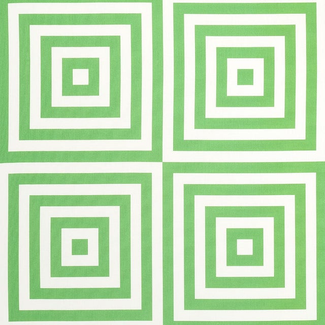 SAMPLE - Schumacher Roxbury Indoor/Outdoor Fabric In Leaf For Sale