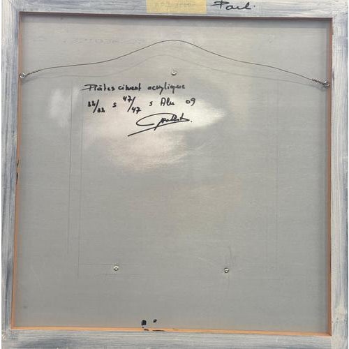 Charcoal Gilbert Pauli, Collection Sculpture N°3, 2010, Plaster and Cement For Sale - Image 8 of 9