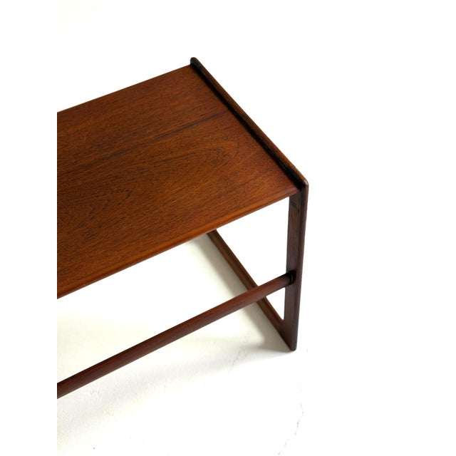 Teak Side Table by Arne Hovmand Olsen for Mogens Kold, 1960s For Sale - Image 4 of 10