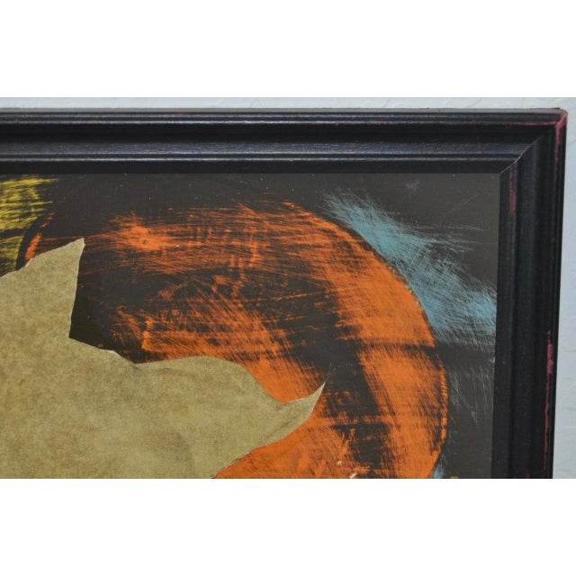 Maude Pestana Mid-Century Mixed Media Abstract For Sale - Image 4 of 8