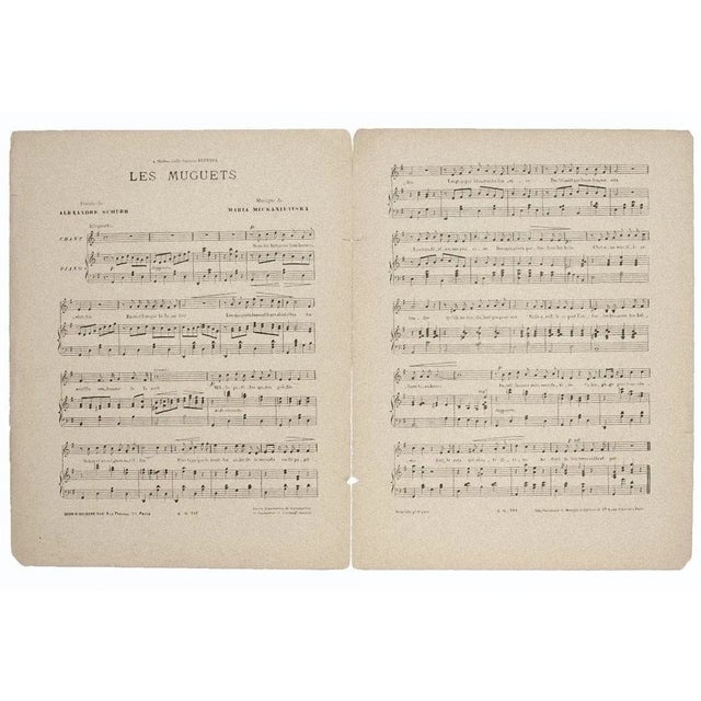 Music and Poetry Program, 1880, Litograph For Sale - Image 3 of 4