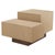 Not Yet Made - Made To Order Rectangular Side Table in Natural Oak Veneer with Brushed Bronze Base For Sale - Image 5 of 5