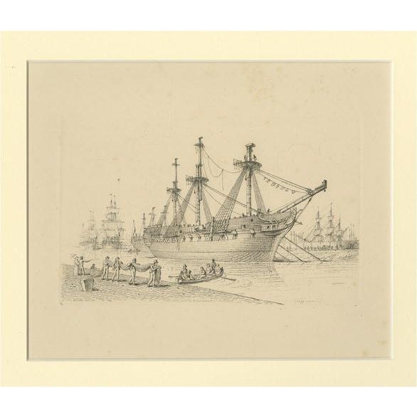 H. Moses, City Canal, 1837, Print For Sale