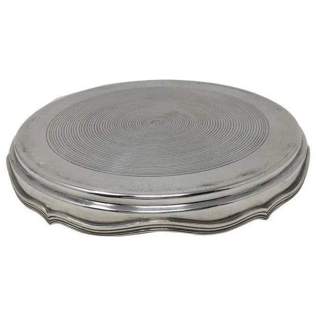 Silver Vintage French Hotel Silverplate Plateau For Sale - Image 8 of 8