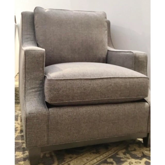 Hickory White Modern Gray Club Chair 133lw01r Chairish
