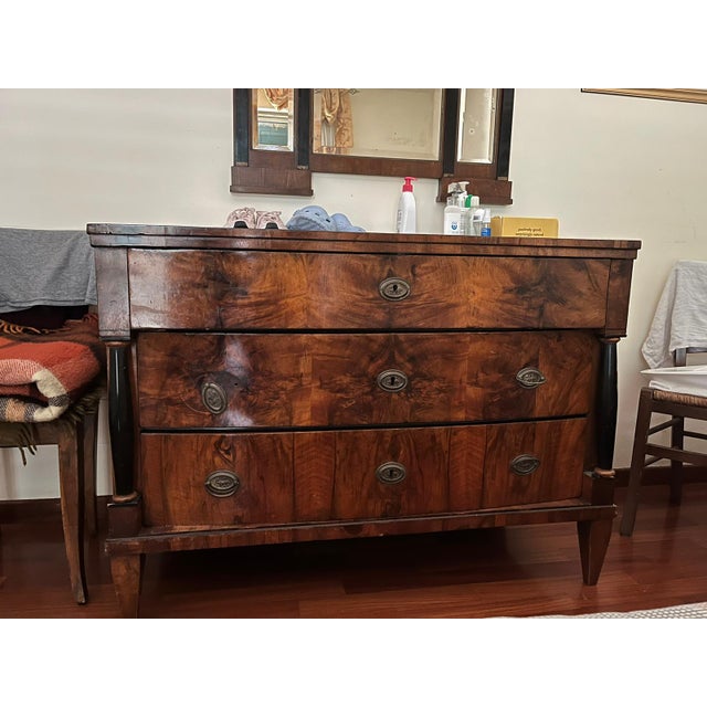Empire Chest of Drawers in Walnut For Sale - Image 3 of 18