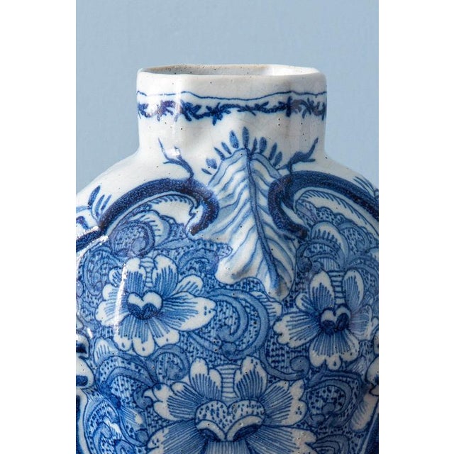 Dutch Blue and White Baluster Vases from Delft, 1700s, Set of 2 For Sale - Image 10 of 14