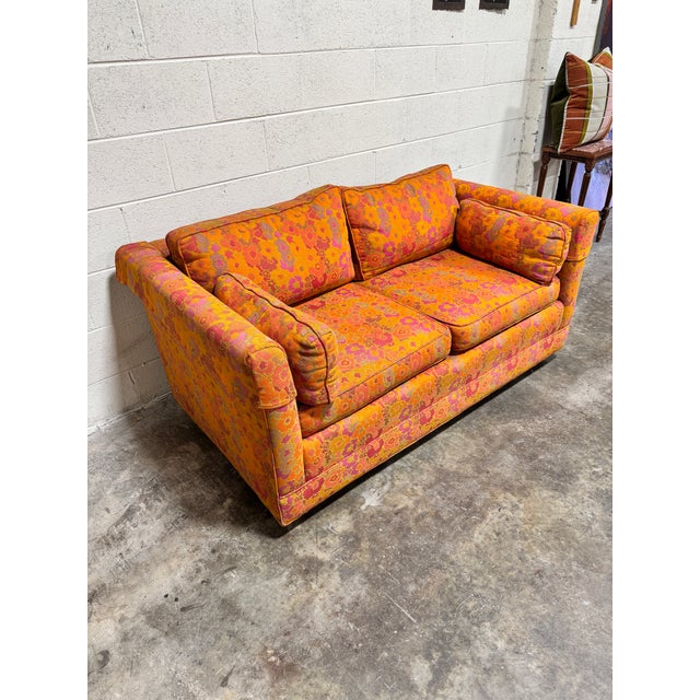 Flower Power 70s Love Seats - A Pair For Sale - Image 10 of 12