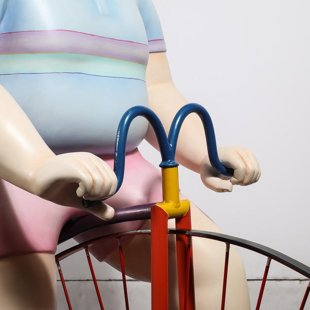 Boy Riding a High Bicycle Edition 11/25 Documented & Signed by Sergio Bustamante For Sale - Image 13 of 18