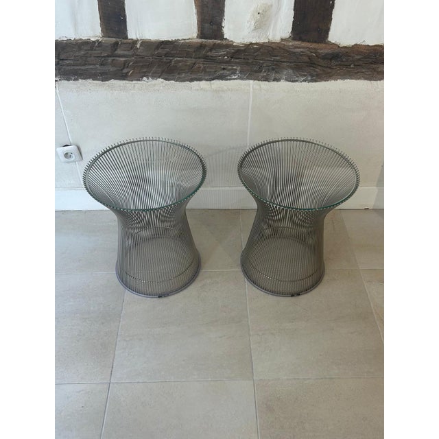 Mid-Century Modern Side Tables by Warren Platner for Knoll, 1960, Set of 2 For Sale - Image 3 of 8