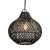 Black finish hand woven wicker Bawang style hanging lantern. Beautiful warm glow when illuminated. Each may vary in...