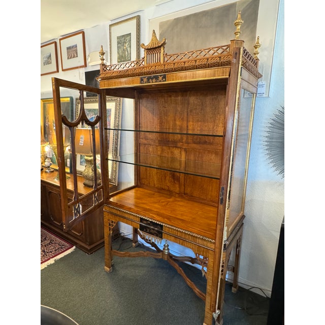 Burton Ching George III Style Vitrine Cabinet For Sale - Image 9 of 12