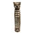 1960s Hand-Carved Folk Art Wooden Striped Cat - Mid-Century Primitive Whimsy For Sale
