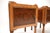 Brown Vintage Georgian Style Yew Wood Oyster Veneer Nightstands, 1930, Set of 2 For Sale - Image 8 of 11