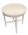 French Country Vintage Hand-Painted French Country Round Accent Table For Sale - Image 3 of 12