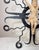 Black Large Vintage Carved Wood Wrought Iron Religious Wall Crucifix Cross Sculpture For Sale - Image 8 of 14