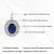 Natural 2.78ct Blue Sapphire & Diamond Cluster Art Deco Pendant in 14k Gold For Sale - Image 12 of 15