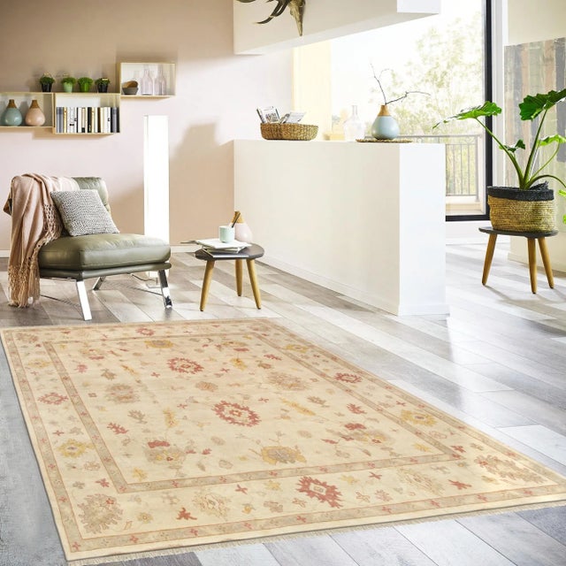 Contemporary Pasargad Oushak Lamb's Wool Area Rug- 13'10" X 13'11" For Sale - Image 3 of 3