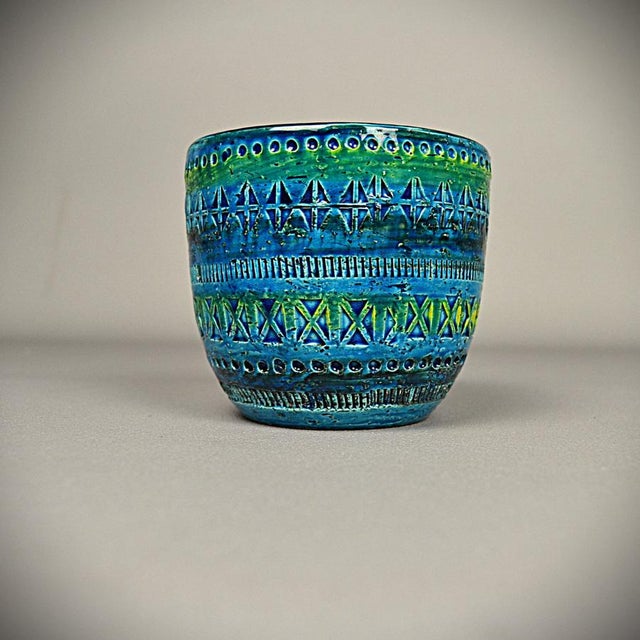 Rimini Blu Vase by Aldo Londi for Bitossi, 1960s For Sale - Image 3 of 10