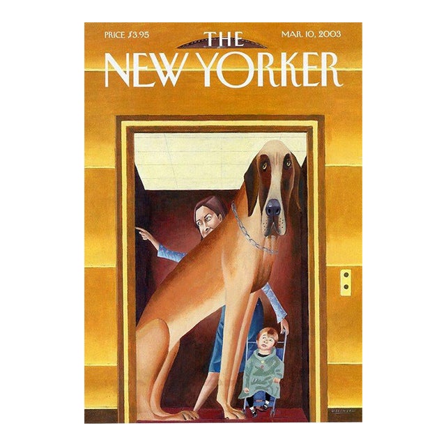 2003 Original New Yorker Magazine Cover, March 10, Mark Ulriksen Cover Art, Dogs For Sale