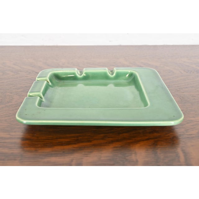 Rookwood Pottery Mid-Century Large Glazed Ceramic Ash Tray, 1955 For Sale - Image 9 of 12