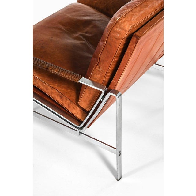 1960s Sofa in Steel and Leather by Preben Fabricius & Jørgen Kastholm, 1960s For Sale - Image 5 of 10