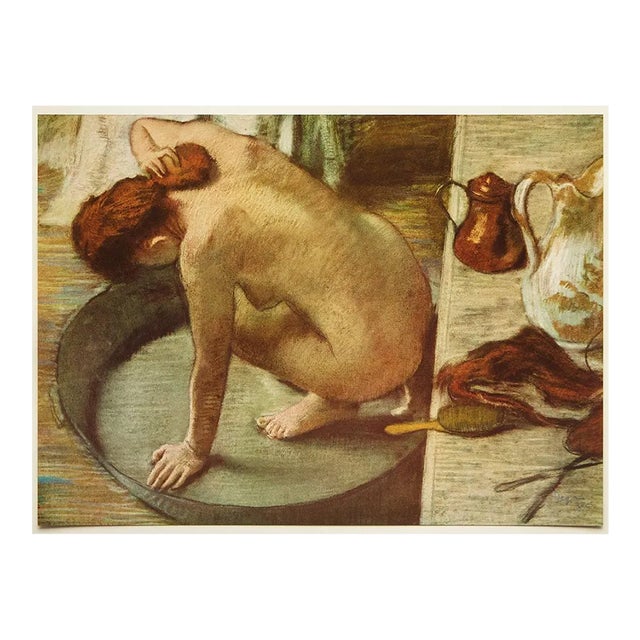 1955 After Edgar Degas "The Tub", First Edition Full-Color Vintage Print For Sale