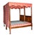 Pair 18th Century Antique French Provincial Four Poster Tester Canopy Cherry Twin Beds 1780 For Sale - Image 4 of 17