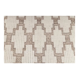 9x12Ft. Ivory White Wool Boho Inspired Hand Made Rug For Sale