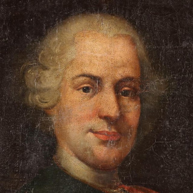 Portrait of a Gentleman, Oil on Canvas, Framed For Sale - Image 4 of 10