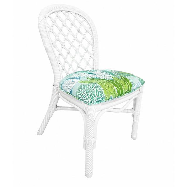Mid 20th Century Rattan Dining Set - Set of 5 For Sale - Image 5 of 9