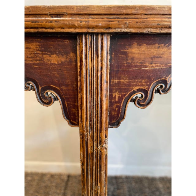Antique Asian Wood Alter Console Table For Sale - Image 10 of 10