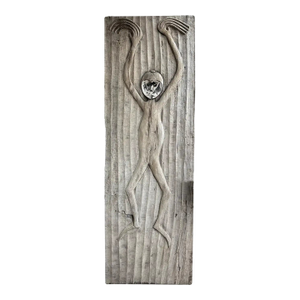 Striking Mentawai Tribal Door Panel Sacred Monkey Carving C. 1900