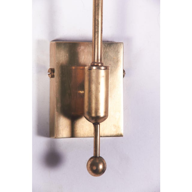 Brass Wall Lights in the style of Stilnovo, 1950s, Set of 4 For Sale - Image 10 of 17
